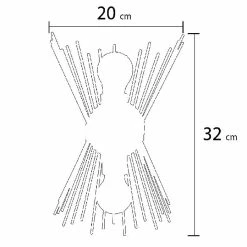 Acheter 👍 HOMEMANIA Lampe Murale Brush - Blanc, Chrome - 22 x 32 x 15 cm 👍 -Optonica Soldes 8681847177425 3 1