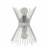 Acheter 👍 HOMEMANIA Lampe Murale Brush - Blanc, Chrome - 22 x 32 x 15 cm 👍