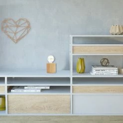 Les meilleures critiques de 🎉 HOMEMANIA Lampe de Bureau Shape Base - Chêne - 10 x 10 x 14 cm ⭐ -Optonica Soldes 8681847178569 3