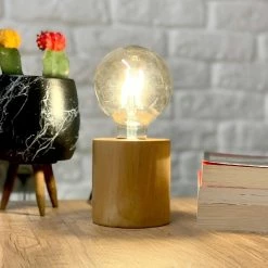 Promo đ HOMEMANIA Lampe de Bureau Shape Base - ChĂȘne - 10 x 10 x 14 cm â 6 Promo đ HOMEMANIA Lampe de Bureau Shape Base - ChĂȘne - 10 x 10 x 14 cm â -Optonica Soldes 8681847178576 3