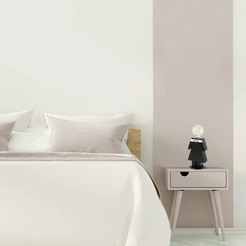 Nouveau 🌟 HOMEMANIA Lampe de table Eva - Noir, blanc - 15 x 16 x 26 cm 😍 2 Nouveau 🌟 HOMEMANIA Lampe de table Eva - Noir, blanc - 15 x 16 x 26 cm 😍 – Image 2