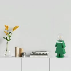 Budget 🔥 HOMEMANIA Lampe de table Eva - Vert, blanc, noir - 15 x 16 x 26 cm 😉 -Optonica Soldes 8681847183396 4