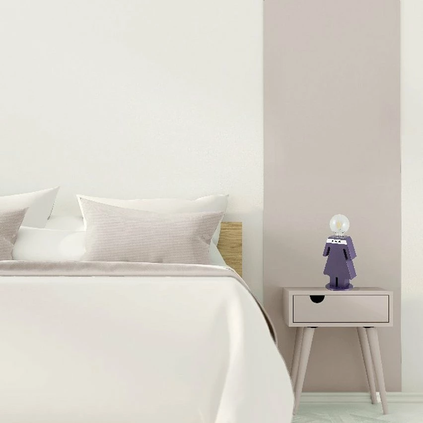 Acheter đ HOMEMANIA Lampe de table Eva - Violet, blanc, noir - 15 x 16 x 26 cm â€ïž 2 Acheter đ HOMEMANIA Lampe de table Eva - Violet, blanc, noir - 15 x 16 x 26 cm â€ïž â Image 2