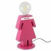 Sortie ❤️ HOMEMANIA Lampe de table Eva - Rose, blanc, noir - 15 x 16 x 26 cm ✔️
