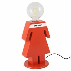 Bon marché 🌟 HOMEMANIA Lampe de table Eve - Rouge, blanc, noir - 15 x 15 x 26 cm 🛒