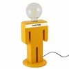 Remise 🛒 HOMEMANIA Lampe de table Adam - Orange, blanc, noir - 15 x 15 x 26 cm 💯
