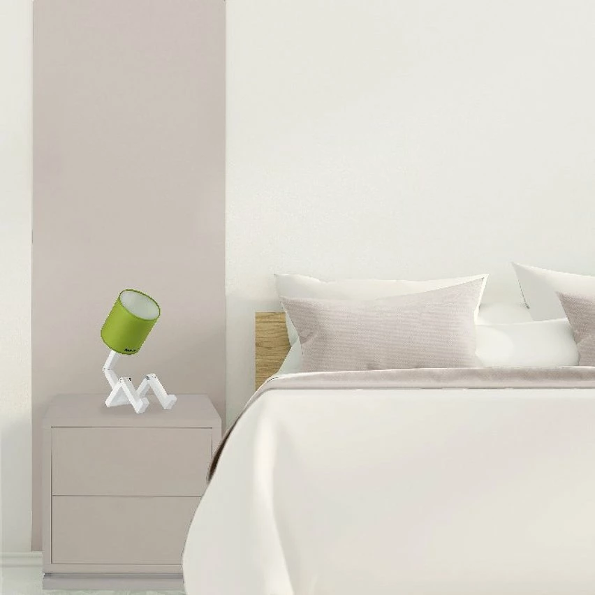 Promo đ HOMEMANIA Lampe de table Wally - Vert, blanc, noir - 15 x 40 x 45 cm â 2 Promo đ HOMEMANIA Lampe de table Wally - Vert, blanc, noir - 15 x 40 x 45 cm â â Image 2