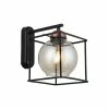 Nouveau 😉 HOMEMANIA Lampe Murale Arne - Noir, Cuivre - 25 x 25 x 23 cm 😀