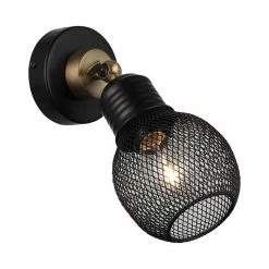 Acheter 💯 HOMEMANIA Lampe Murale Pende - Or, noir - 15 x 12 x 25 cm ✨