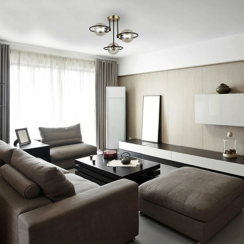 Offres ❤️ HOMEMANIA Lampe à Suspension Ringo - Or, noir - 44 x 44 x 34 cm 😀 2 Offres ❤️ HOMEMANIA Lampe à Suspension Ringo - Or, noir - 44 x 44 x 34 cm 😀 – Image 2