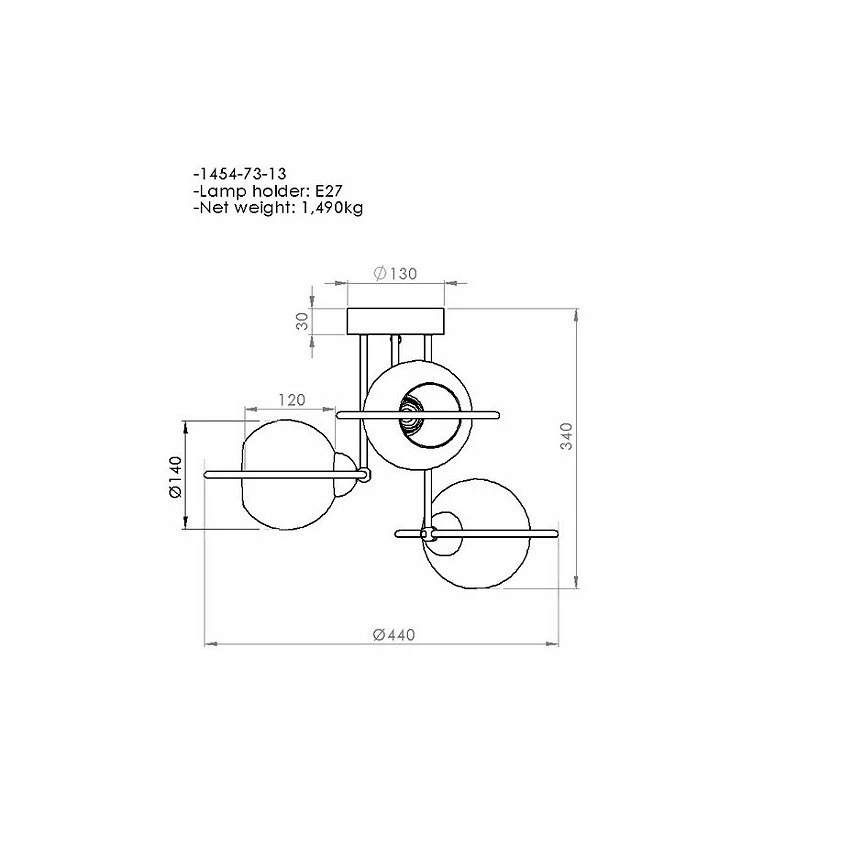 Offres ❤️ HOMEMANIA Lampe à Suspension Ringo - Or, noir - 44 x 44 x 34 cm 😀 3 Offres ❤️ HOMEMANIA Lampe à Suspension Ringo - Or, noir - 44 x 44 x 34 cm 😀 – Image 3
