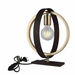 Vente flash 🔥 HOMEMANIA Lampe de Bureau Tado - Or, Brun - 18 x 28 x 31,5 cm 😍
