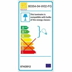 Grosses soldes 🧨 HOMEMANIA Lampe Murale Arredo - Or, Transparent - 37 x 22 x 58 cm 😉 -Optonica Soldes 8699508175970 4