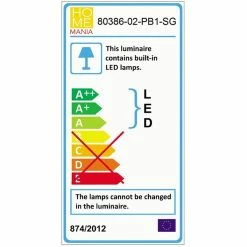 Nouveau 🥰 HOMEMANIA Lampe à Suspension Vegas - Or - 29 x 32 x 120 cm 🥰 -Optonica Soldes 8699508177172 4