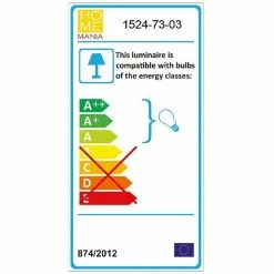 Sortie 🥰 HOMEMANIA Lampe à Suspension Polino - Noir, or - 40 x 40 x 120 cm 🌟 -Optonica Soldes 8699508179312 4