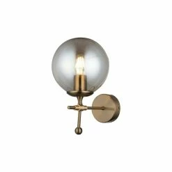 Budget ❤️ HOMEMANIA Lampe Murale Polino - Noir, or - 18 x 25 x 29 cm 😀