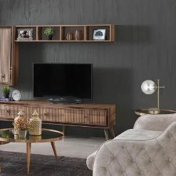 Nouveau 😀 HOMEMANIA Lampe de Bureau Polino - Or - 15 x 31 x 43 cm ❤️ -Optonica Soldes 8699508180080 3