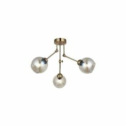 Top 10 😀 HOMEMANIA Lampe de Plafond Pore - Or - 61 x 61 x 27 cm ⭐