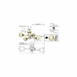 Offres đ HOMEMANIA Lampe de Plafond Pore - Or - 70 x 70 x 27 cm đ 6 Offres đ HOMEMANIA Lampe de Plafond Pore - Or - 70 x 70 x 27 cm đ -Optonica Soldes 8699508180233 3