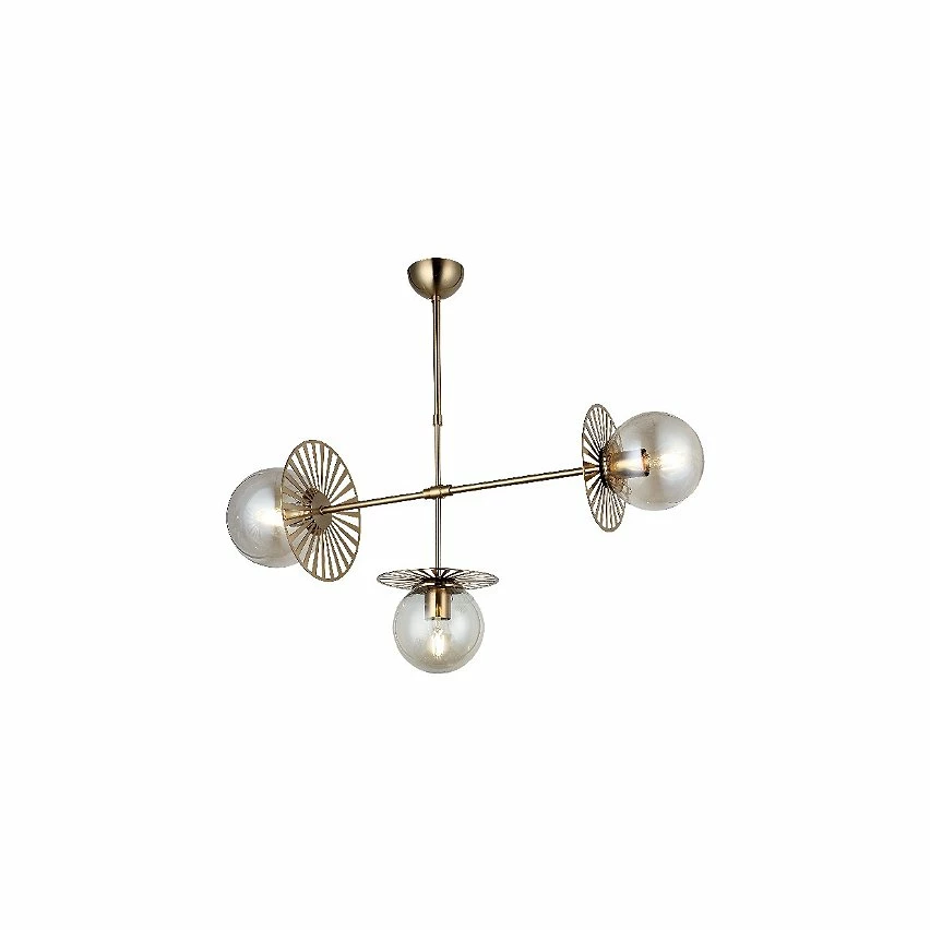 Remise đ„ HOMEMANIA Lampe de suspension Suno - Or - 25 x 89 x 95 cm đ 1 Remise đ„ HOMEMANIA Lampe de suspension Suno - Or - 25 x 89 x 95 cm đ