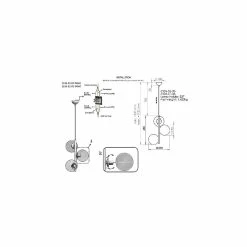 De gros 💯 HOMEMANIA Lampe de suspension Tamo - Or - 35 x 35 x 118 cm 🔔 -Optonica Soldes 8699508180783 3
