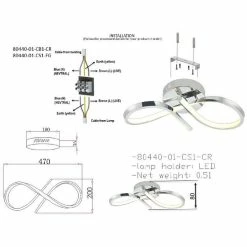 Coupon 🧨 HOMEMANIA Lampe de Plafond Ornes - Or - 47 x 20 x 8 cm 🧨 -Optonica Soldes 8699508182855 3