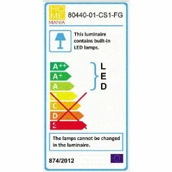 Coupon 🧨 HOMEMANIA Lampe de Plafond Ornes - Or - 47 x 20 x 8 cm 🧨 -Optonica Soldes 8699508182855 4