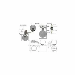 Grosses soldes 👏 HOMEMANIA Lampe murale Atron - Or - 22 x 43 x 32 cm 👍 -Optonica Soldes 8699508183210 3