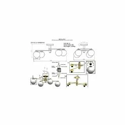 Nouveau 🎁 HOMEMANIA Lampe de Plafond Bumerang - Or - 42 x 84 x 35 cm 🥰 -Optonica Soldes 8699508183791 3