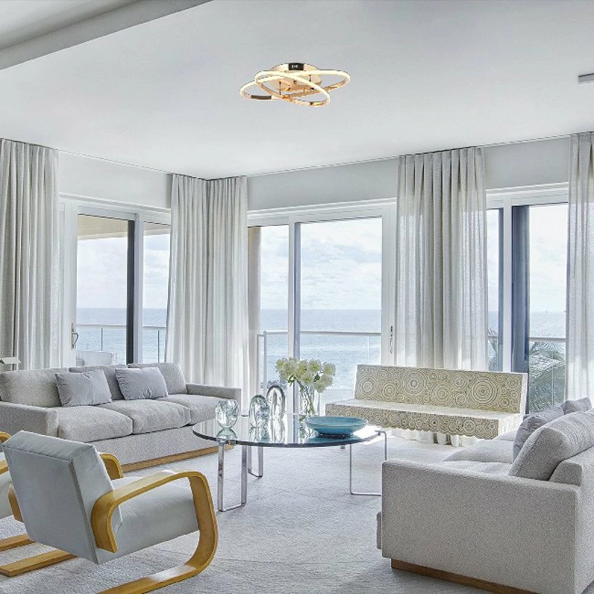 Top 10 🌟 HOMEMANIA Lampe de Plafond Rovigo - Or - 50,5 x 41 x 11 cm 🎉 2 Top 10 🌟 HOMEMANIA Lampe de Plafond Rovigo - Or - 50,5 x 41 x 11 cm 🎉 – Image 2