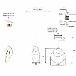 Meilleur prix ❤️ HOMEMANIA Lampe à Suspension Remena - Gris - 45 x 25 x 145 cm 👍 -Optonica Soldes 8699508184774 3