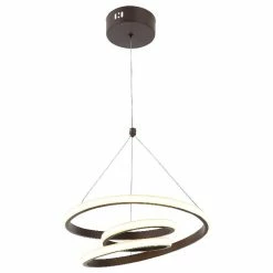Remise 🛒 HOMEMANIA Lampe à Suspension Benessse - Marron - 36 x 36 x 136 cm 🔥