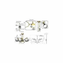 Tout neuf 🧨 HOMEMANIA Lampe de suspension Petos - Or - 66 x 66 x 72 cm 🤩 -Optonica Soldes 8699508185337 3