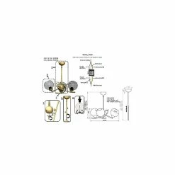 Vente flash 🎁 HOMEMANIA Lustre Hedra - Chrome - 60 x 60 x 85 cm 😍 -Optonica Soldes 8699508185368 3