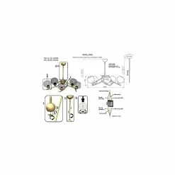 Le moins cher 🥰 HOMEMANIA Lustre Hedra - Chrome - 72 x 72 x 85 cm 🥰 -Optonica Soldes 8699508185382 3