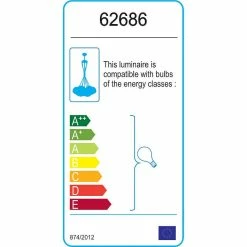 De gros 🛒 HOMEMANIA Lampe à Suspension Modern - Chrome, Transparent - 50 x 50 x 90 cm 👍 -Optonica Soldes 8699982626869 4