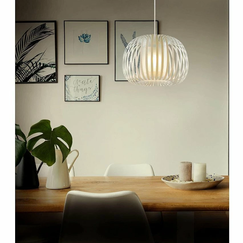 Offres ✔️ ATHM Design Suspension LENNOX Blanc - abat jour Polypropylène ⭐ 2 Offres ✔️ ATHM Design Suspension LENNOX Blanc - abat jour Polypropylène ⭐ – Image 2
