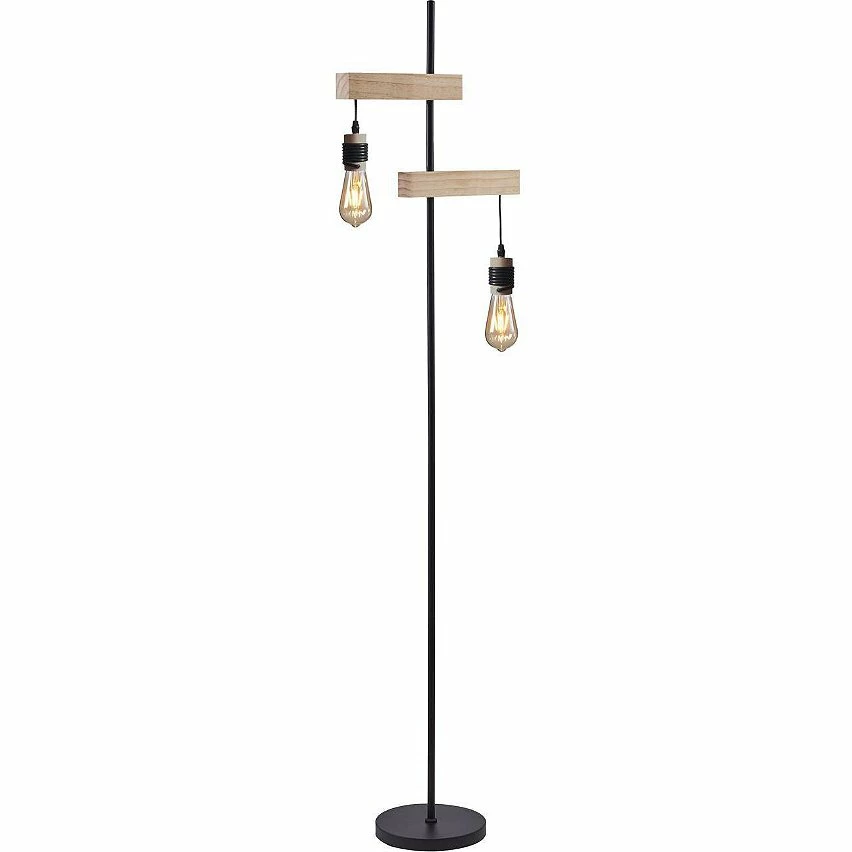 Nouveau ✨ ATHM Design Lampadaire LUCIEN Noir - abat jour Metal Noir pieds Metal Noir 🛒 1 Nouveau ✨ ATHM Design Lampadaire LUCIEN Noir - abat jour Metal Noir pieds Metal Noir 🛒