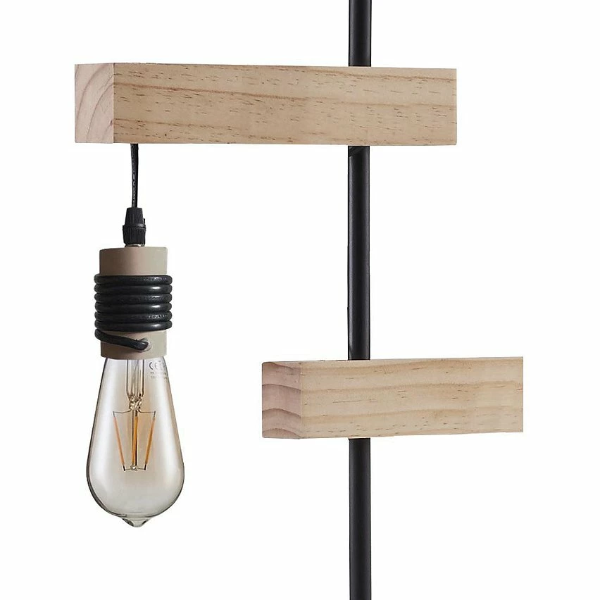 Nouveau ✨ ATHM Design Lampadaire LUCIEN Noir - abat jour Metal Noir pieds Metal Noir 🛒 2 Nouveau ✨ ATHM Design Lampadaire LUCIEN Noir - abat jour Metal Noir pieds Metal Noir 🛒 – Image 2