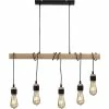 Budget 🛒 ATHM Design Suspension WILGO Noir - Bois 😀