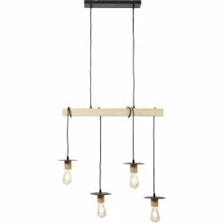 Coupon 🧨 ATHM Design Suspension DETRA Marron - Bois et Metal 🎉 -Optonica Soldes 8790266416821 3