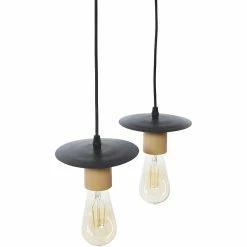 Coupon 🧨 ATHM Design Suspension DETRA Marron - Bois et Metal 🎉 -Optonica Soldes 8790266416821 4