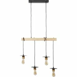Coupon 🧨 ATHM Design Suspension DETRA Marron - Bois et Metal 🎉 -Optonica Soldes 8790266416821 6