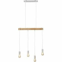 Acheter ✔️ ATHM Design Suspension DETRA Blanc - Bois et Metal ✨ -Optonica Soldes 8790266418030 5