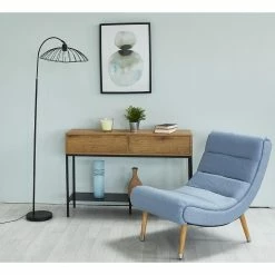 Promo ⭐ ATHM Design Lampadaire TULMA Noir - abat jour Metal Noir pieds Metal Noir ❤️ -Optonica Soldes 8790266422303 4