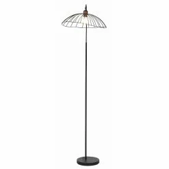 Promo ⭐ ATHM Design Lampadaire TULMA Noir - abat jour Metal Noir pieds Metal Noir ❤️ -Optonica Soldes 8790266422303 7