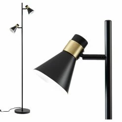 Grosses soldes 🎁 ATHM Design Lampadaire STOW Noir - abat jour Metal pieds Metal ✨ -Optonica Soldes 8790266425304 2