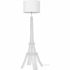 Les meilleures critiques de 🧨 ATHM Design Lampadaire EIFFEL Blanc - abat jour tissu pieds Metal 🤩