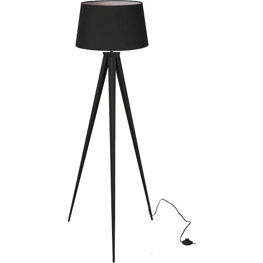 Vente flash đ ATHM Design Lampadaire RENEE Noir - abat jour tissu pieds metal đ 1 Vente flash đ ATHM Design Lampadaire RENEE Noir - abat jour tissu pieds metal đ