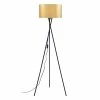 Nouveau ✨ ATHM Design Lampadaire MIKA Noir - abat jour PVC doré pieds Metal 🥰